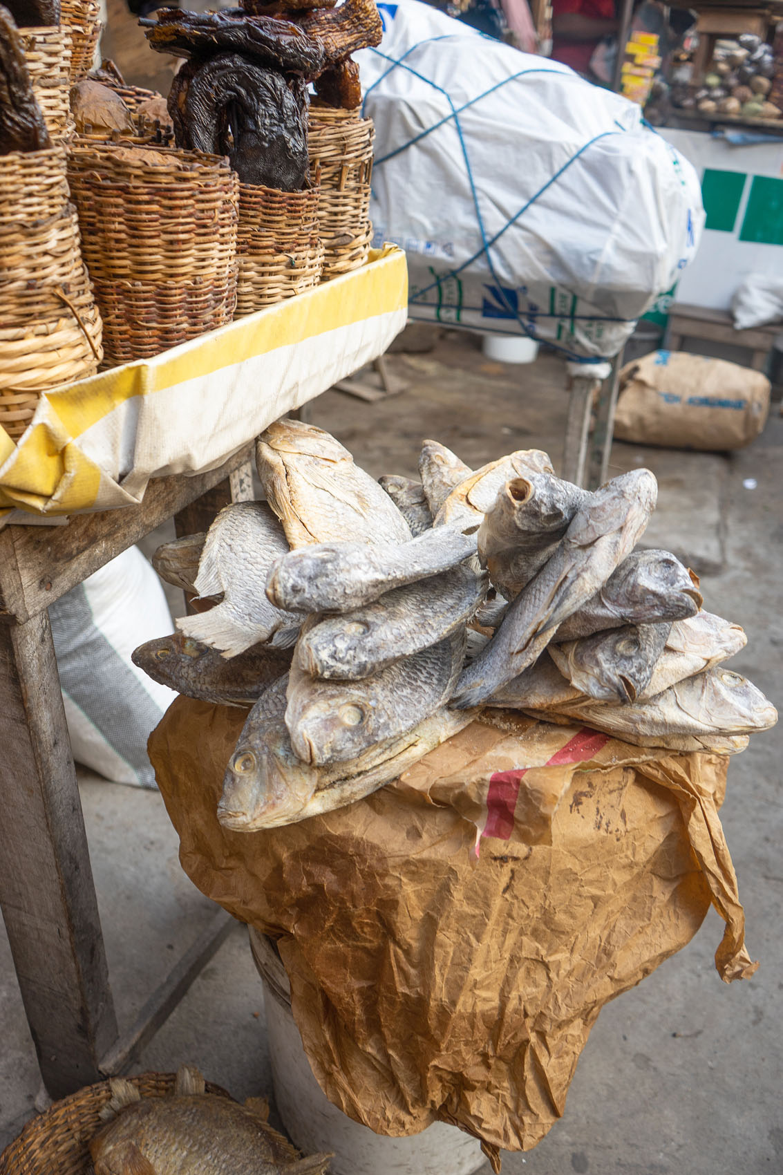 Gesalzener Fisch Markt Adabraka