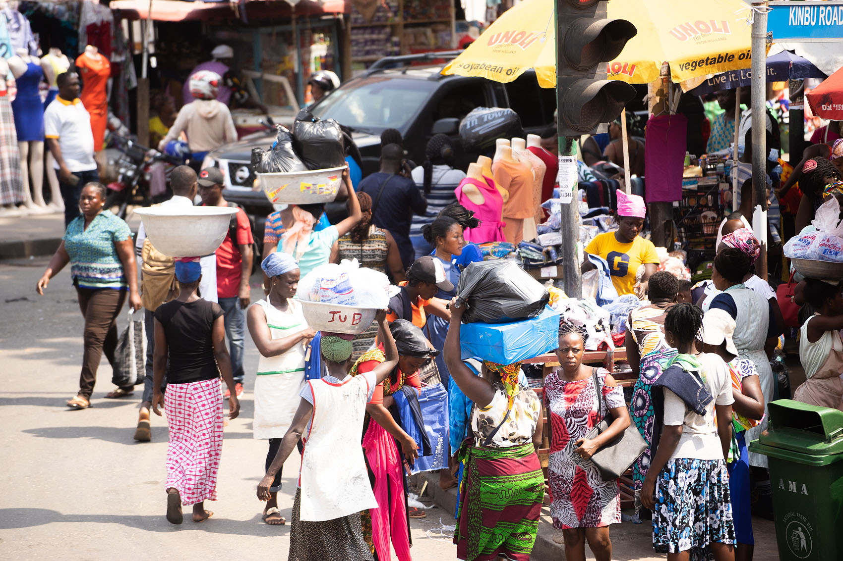 Markt in Ghana