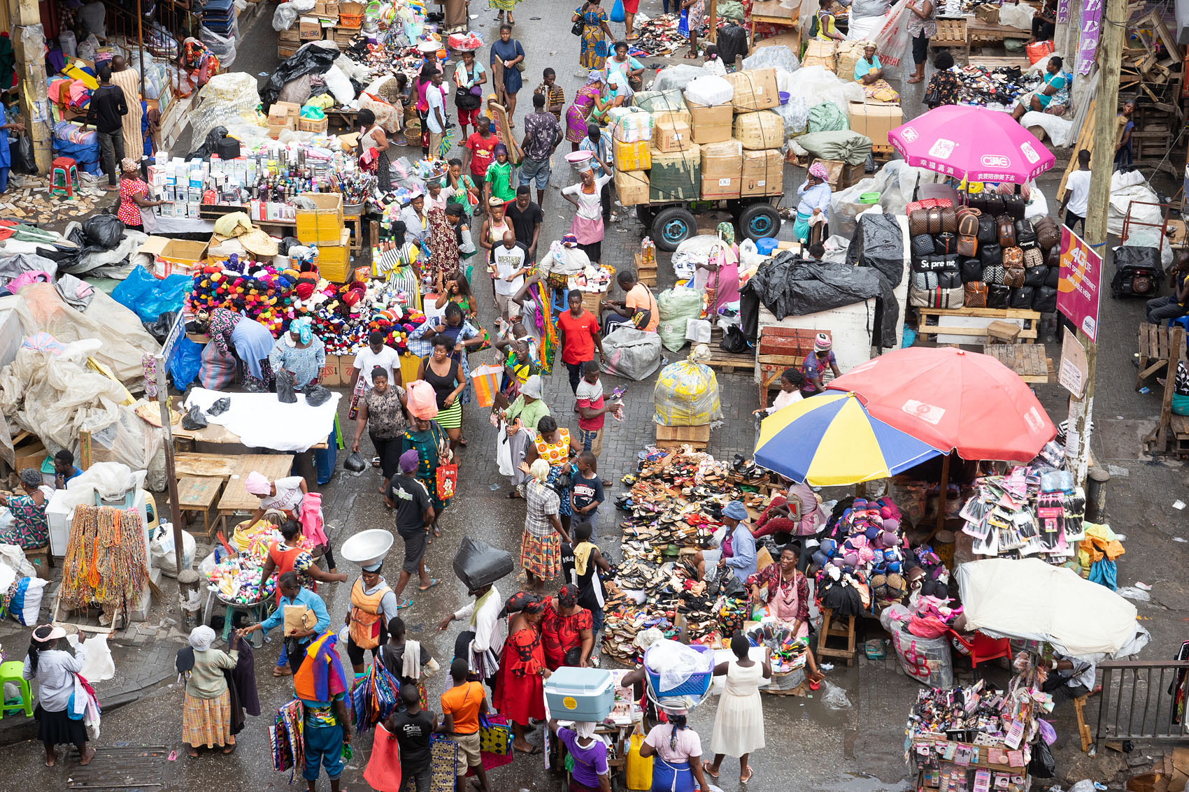 Marktstände in Accra