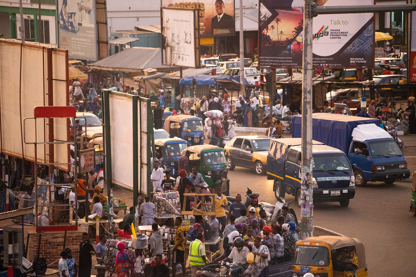 Verkehrsknotenpunkt Tamale in Ghana