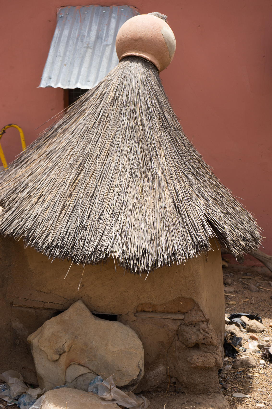 Strohhütte Ghana