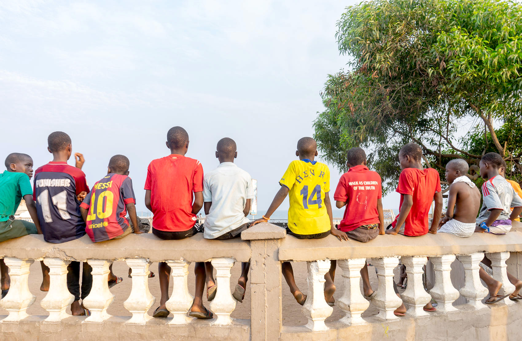 Fussball Zuschauer in Accra