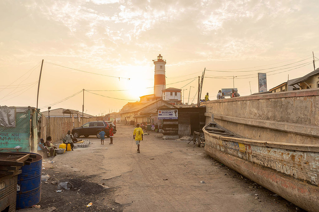 Ghana Reisefoto mit Leuchtturm