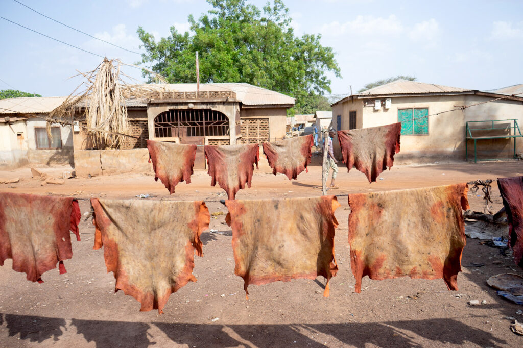Zongo Lederhandwerk in Tamale, Ghana