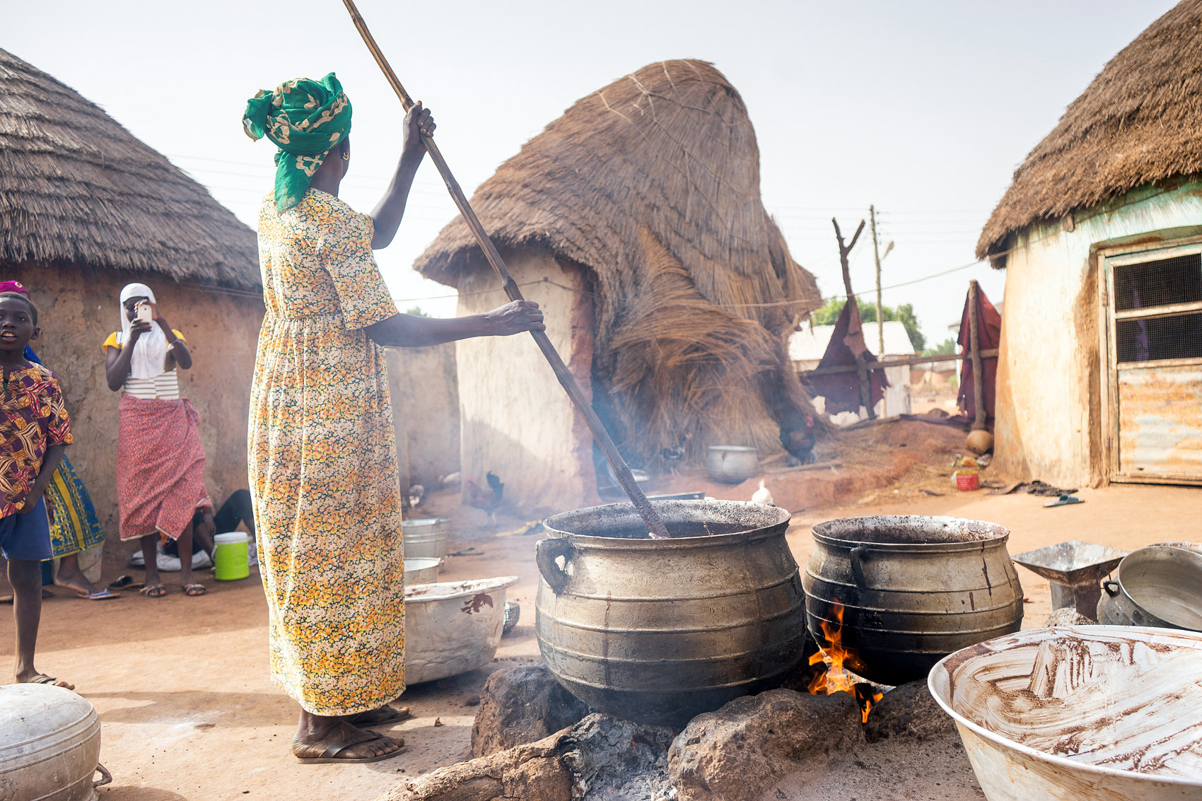 Cooking Shea Butter in Ghana