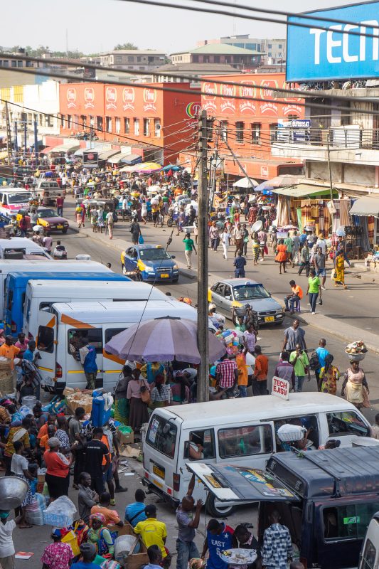 Verkehr und Transport, Taxis in Kumasi