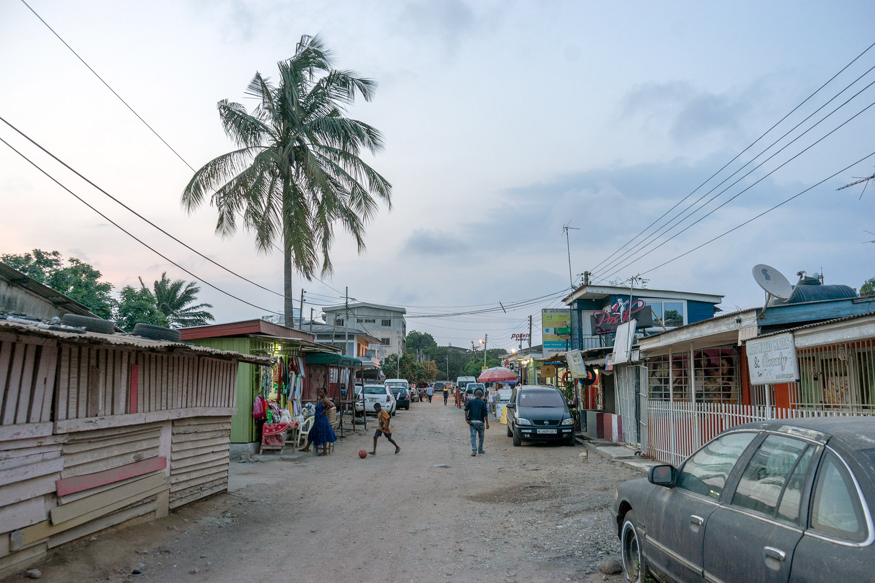 Osu Nachbarschaft in Accra, Ghana